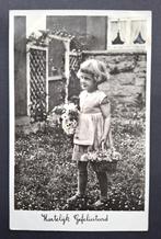 Ansichtkaart uit 1935 Hartelijk Gefeliciteerd, Verzamelen, Ansichtkaarten | Themakaarten, Verzenden, 1920 tot 1940, Gelopen, Feest(dag)
