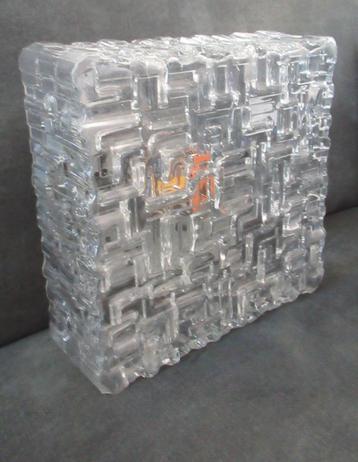 Grote glazen plafonniere blank glas. beschikbaar voor biedingen