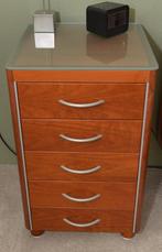 Nachtkastjes + commode  kersenhout fineer, Huis en Inrichting, Ophalen, Gebruikt, Tweepersoons, Klassiek, kersenhout fineer.