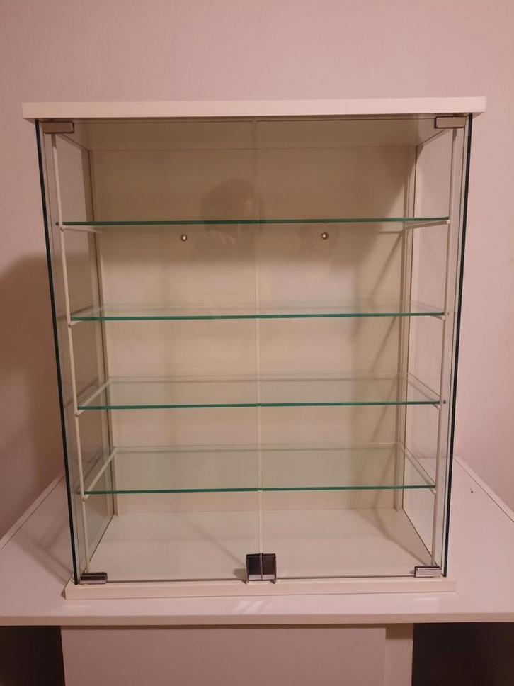 Glazen Vitrinekast met Planken, Huis en Inrichting, Kasten | Vitrinekasten, Zo goed als nieuw, Minder dan 100 cm, 50 tot 100 cm