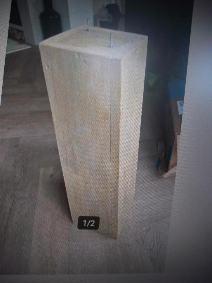 byna gratis nieuw steigerhouten zuil binnen buiten h95x22x22, Huis en Inrichting, Woonaccessoires | Zuilen en Pilaren, Nieuw, Ophalen