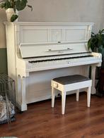 Witte vrijstaande Fahr Piano in Prachtige Staat, Ophalen, Gebruikt, Wit, Piano