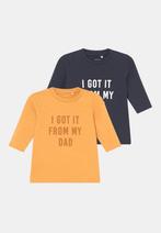 setje van 2 bijna nieuwe shirts ( longsleeve ) maat 86, Kinderen en Baby's, Babykleding | Maat 86, Ophalen of Verzenden, Zo goed als nieuw