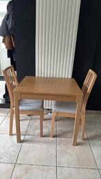 IKEA EKEDALEN uitschuifbare tafel 80/120x70 cm eiken, Ophalen, Zo goed als nieuw, 4 tot 6 stoelen