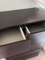 IKEA MALM Ladekast - Donkerbruin, Huis en Inrichting, Ophalen, Gebruikt, 5 laden of meer, 100 tot 150 cm