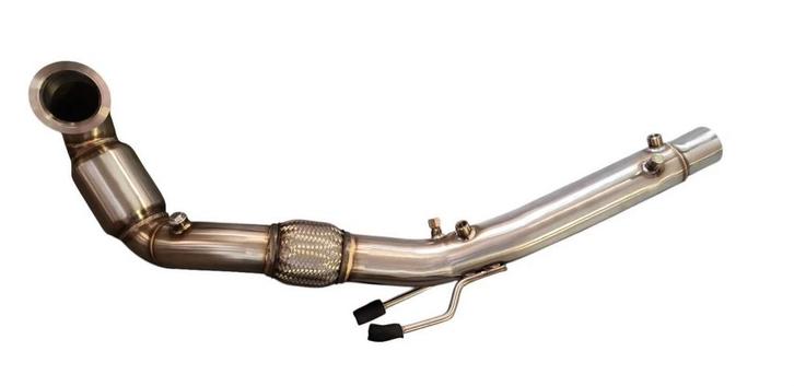 Uitlaat rvs downpipe sport kat VOLKSWAGEN GOLF 7.5 GTI / TCR, Auto diversen, Tuning en Styling, Ophalen of Verzenden