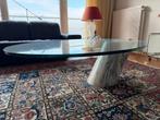 Vintage K1000 glazen en marmeren salontafel Ronald Schmitt, Ophalen