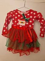 Kerstjurkje maat 110 - Rood met stippen en kerstman, Kinderen en Baby's, Kinderkleding | Maat 110, Ophalen of Verzenden, Zo goed als nieuw