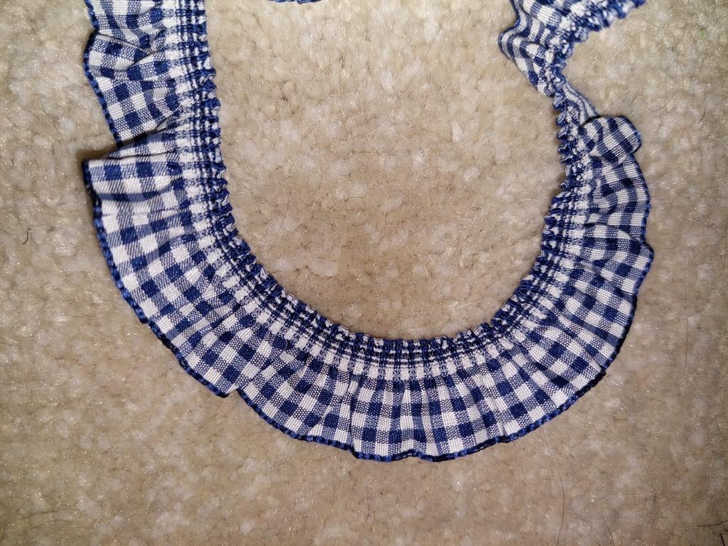 Donkerblauw roezel elastiek, Hobby en Vrije tijd, Naaien en Fournituren, Nieuw, Lint, Band of Elastiek, Ophalen of Verzenden