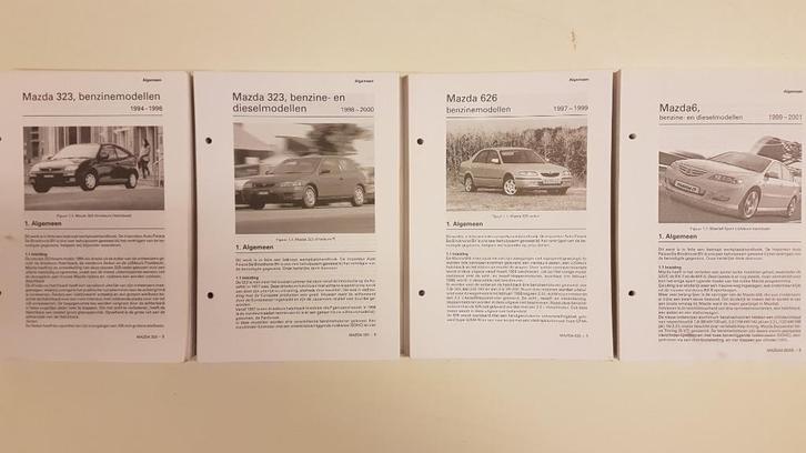 4 x MAZDA 323 626 6 Olyslager Kluwer Vraagbaken, Auto diversen, Handleidingen en Instructieboekjes, Ophalen of Verzenden