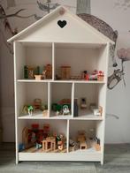 Groot poppenhuis met Sylvanian konijntjes en inrichting, Verzamelen, Ophalen, Zo goed als nieuw, Poppenhuis