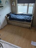 Houten bed (210cm lang), Bruin, 210 cm, Tweepersoons, Hout