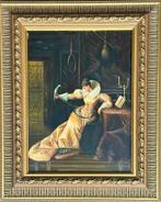 D. Goetz Dame met Gouddraad vogel 1853, Antiek en Kunst, Ophalen of Verzenden