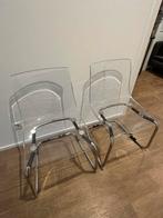 Te koop: 2x IKEA TOBIAS Eetkamerstoel – Transparant, Ophalen, Zo goed als nieuw, Overige kleuren, Twee