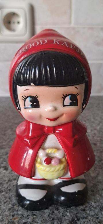 Vintage spaarpot Roodkapje  rood kapje ? Efteling ?  beschikbaar voor biedingen