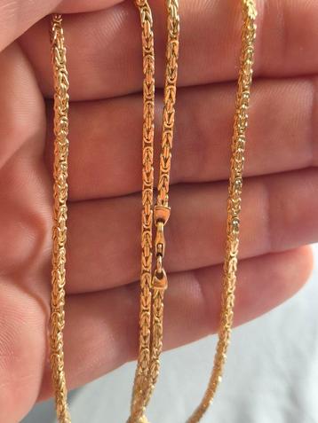  Gouden koningsketting 14k/585 karaat
60 cm Nieuwe  beschikbaar voor biedingen