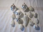 Oude - Vintage - Retro - Zilver Kerstboomversiering - L12, Ophalen of Verzenden, Gebruikt