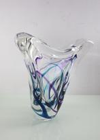 Vintage vaas Max Verboeket, Kristalunie Maastricht., Ophalen of Verzenden
