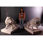 Lion Set Roman Stone – Leeuw beelden Lengte 132 cm Set of 2