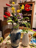 Handgemaakt Veldboeket van Fluwelen Bloemen, Ophalen of Verzenden, Nieuw