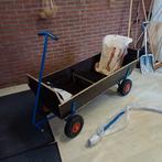 Mammoet Houten bolderkar met zitjes, Ophalen