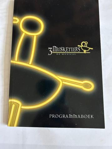 Programmaboek 3 Musketiers de musical beschikbaar voor biedingen