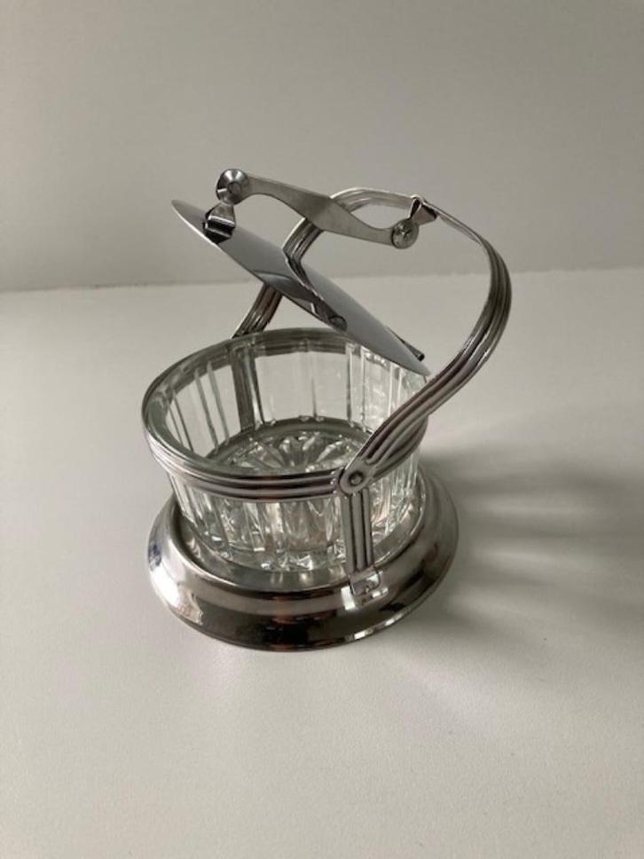 BROCANTE jampothouder/suiker,gerapte kaas,hagelslag etc,, Antiek en Kunst, Antiek | Keukenbenodigdheden, Ophalen of Verzenden