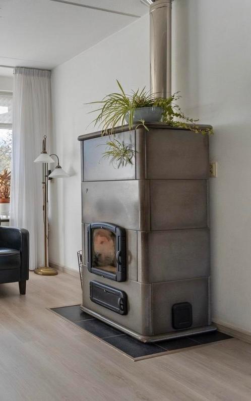 Speksteenkachel nette staat, Huis en Inrichting, Kachels, Gebruikt, Vrijstaand, Houtkachel, Hout, Ophalen