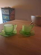 Glazen kopjes met schotels van ontwerper Bas van Beek, Nieuw, Ophalen of Verzenden, Glas, Overige stijlen