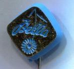 Bella Zundapp goud op blauw plastic rijwielen speld( C_518a), Verzamelen, Speldjes, Pins en Buttons, Transport, Speldje of Pin