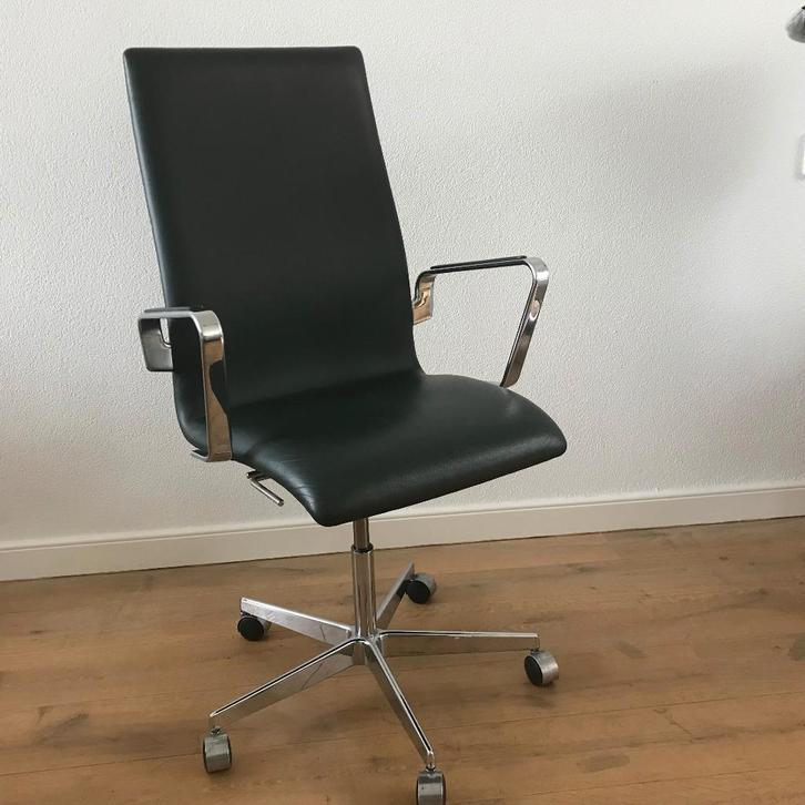Fritz Hansen Oxford low back office chair bureaustoel groen, Huis en Inrichting, Bureaustoelen, Groen, Ophalen