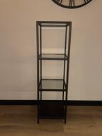 GRATIS IKEA Stellingkast Zwart Metaal/Glas, Huis en Inrichting, Ophalen, Gebruikt