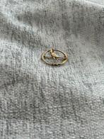 Oude vintage broche goud verguld op zilver, Ophalen of Verzenden, Zo goed als nieuw, Goud, Zilver