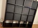 Vakkenkast Ikea zwart, Huis en Inrichting, Kasten | Boekenkasten, Ophalen, Gebruikt