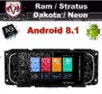 Dodge Ram Stratus navigatie android 8.1 wifi dab+ carkit usb, Auto diversen, Autoradio's, Ophalen of Verzenden