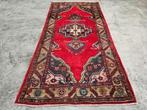 Handgeknoopt Perzisch wol tapijt Hamadan medallion 107x222cm