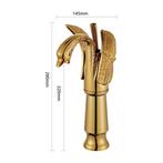 Zwaan Goud of Brons Wastafel Mengkraan Waskom kraan UNIEK, Minder dan 50 cm, Overige kleuren, Nieuw, Ophalen of Verzenden