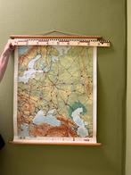 Schoolkaart ‘Oost-Europa’, vintage, Ophalen of Verzenden, Aardrijkskunde