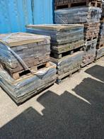 Gebakken dikformaat bruin 26m2 op pallets, Tuin en Terras, Tegels en Klinkers, Ophalen, Gebruikt, 10 m² of meer, Klinkers