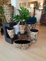 Schelpenvaas, Huis en Inrichting, Woonaccessoires | Vazen, Ophalen, Nieuw, Aardewerk of Porselein, Minder dan 50 cm
