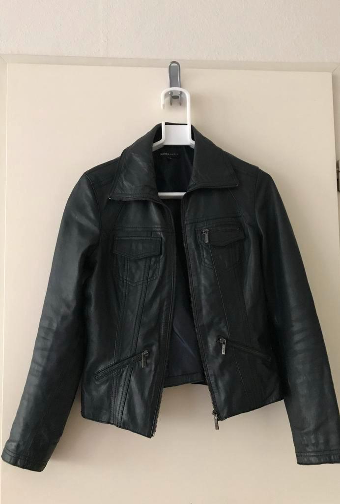 Arma women jasje van schapenleer maat 38., Kleding | Dames, Jassen | Zomer, Zo goed als nieuw, Maat 38/40 (M), Zwart, Ophalen of Verzenden