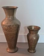 Set van 2 koperen vaasjes, Ophalen of Verzenden