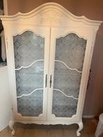 Antieke Brocante Kledingkast met Glasdeuren, Ophalen