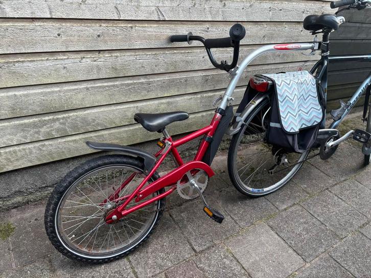 Aanhangfiets voor kinderen, Fietsen en Brommers, Fietsaccessoires | Aanhangers en Karren, Gebruikt, Aanhangfiets, 20 tot 40 kg