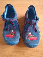 Blauwe slofjes / pantoffels met Tractor - Maat 23, Jongetje of Meisje, Ophalen of Verzenden, Onbekend, Gebruikt