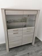 Te koop vitrinekast, Huis en Inrichting, Kasten | Vitrinekasten, Ophalen, 100 tot 150 cm, Zo goed als nieuw, 150 tot 200 cm