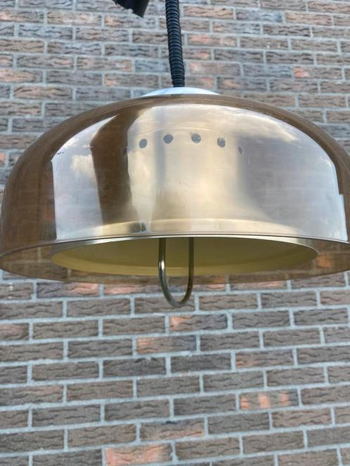 ‘70 Space age Design Vintage brown plexiglass, goede staatn, Huis en Inrichting, Lampen | Hanglampen, Zo goed als nieuw, Minder dan 50 cm
