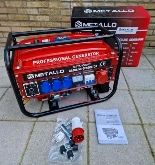 AGGREGAAT / STROOM GENERATOR NIEUW IN DOOS!!, Doe-het-zelf en Verbouw, Aggregaten, Nieuw, Benzine, Elektrisch startend, Geluidgedempt