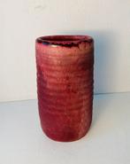 Mobach rode keramiek vaas , jaren 70, Huis en Inrichting, Gebruikt, Aardewerk of Porselein, Mobach, Ophalen of Verzenden