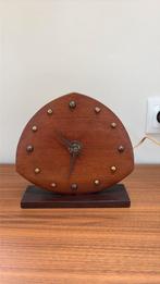 Vintage teakhouten elektrische klok Palmtag, Antiek en Kunst, Antiek | Klokken, Ophalen of Verzenden